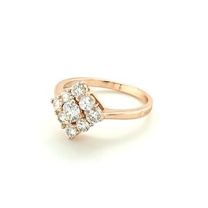 Ladies Star Cluster Cocktail Ring